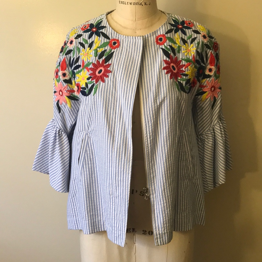 Zara embroidered jacket